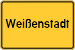 Place name sign Weißenstadt
