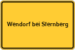 Place name sign Wendorf bei Sternberg