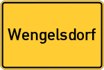 Place name sign Wengelsdorf