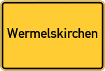 Place name sign Wermelskirchen
