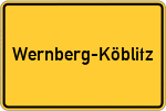 Place name sign Wernberg-Köblitz