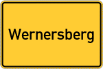 Place name sign Wernersberg, Pfalz