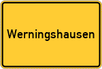 Place name sign Werningshausen
