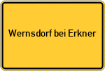 Place name sign Wernsdorf bei Erkner