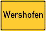 Place name sign Wershofen