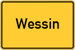 Place name sign Wessin