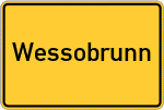 Place name sign Wessobrunn