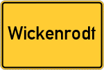 Place name sign Wickenrodt