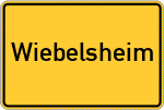 Place name sign Wiebelsheim, Hunsrück