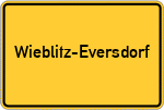 Place name sign Wieblitz-Eversdorf