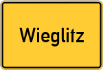Place name sign Wieglitz