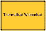 Place name sign Thermalbad Wiesenbad