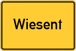 Place name sign Wiesent