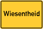 Place name sign Wiesentheid