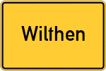 Place name sign Wilthen