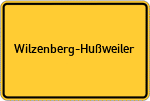 Place name sign Wilzenberg-Hußweiler