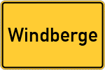 Place name sign Windberge