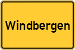 Place name sign Windbergen