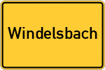 Place name sign Windelsbach