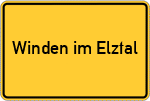 Place name sign Winden im Elztal