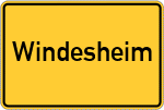 Place name sign Windesheim
