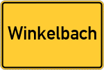 Place name sign Winkelbach