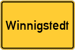 Place name sign Winnigstedt