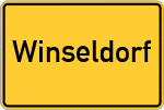 Place name sign Winseldorf