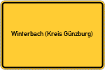 Place name sign Winterbach (Kreis Günzburg)