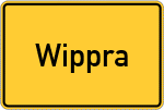 Place name sign Wippra, Kurort