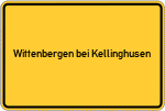 Place name sign Wittenbergen bei Kellinghusen