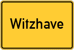 Place name sign Witzhave