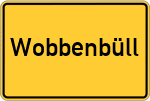 Place name sign Wobbenbüll