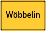 Place name sign Wöbbelin