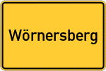 Place name sign Wörnersberg