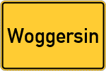 Place name sign Woggersin