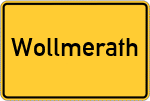 Place name sign Wollmerath
