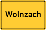 Place name sign Wolnzach