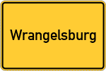 Place name sign Wrangelsburg