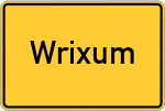 Place name sign Wrixum