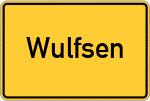 Place name sign Wulfsen