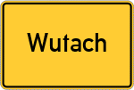 Place name sign Wutach