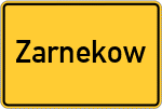 Place name sign Zarnekow