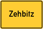 Place name sign Zehbitz