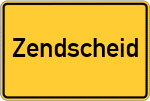 Place name sign Zendscheid