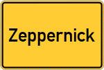 Place name sign Zeppernick