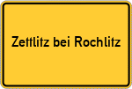 Place name sign Zettlitz bei Rochlitz
