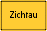 Place name sign Zichtau