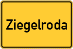 Place name sign Ziegelroda