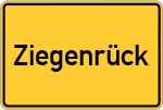 Place name sign Ziegenrück, Thüringen